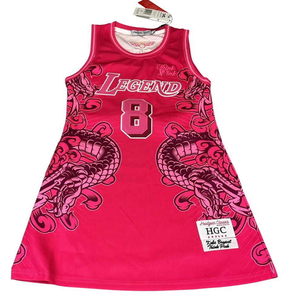 Headgear Classics Kobe Bryant Think Pink Jersey Dress XS NWT HGC